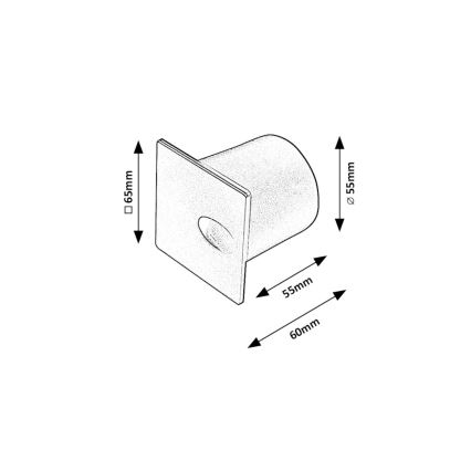 Rabalux - LED-Outdoor-Treppenbeleuchtung LED/3W/230V IP54 3000K weiß