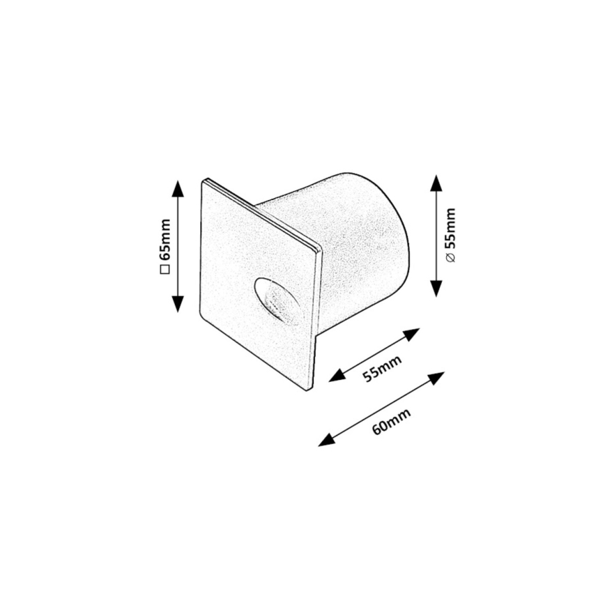 Rabalux - LED-Outdoor-Treppenbeleuchtung LED/3W/230V IP54 3000K weiß