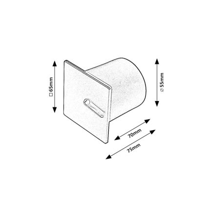 Rabalux - LED-Treppenbeleuchtung LED/3W/230V weiß