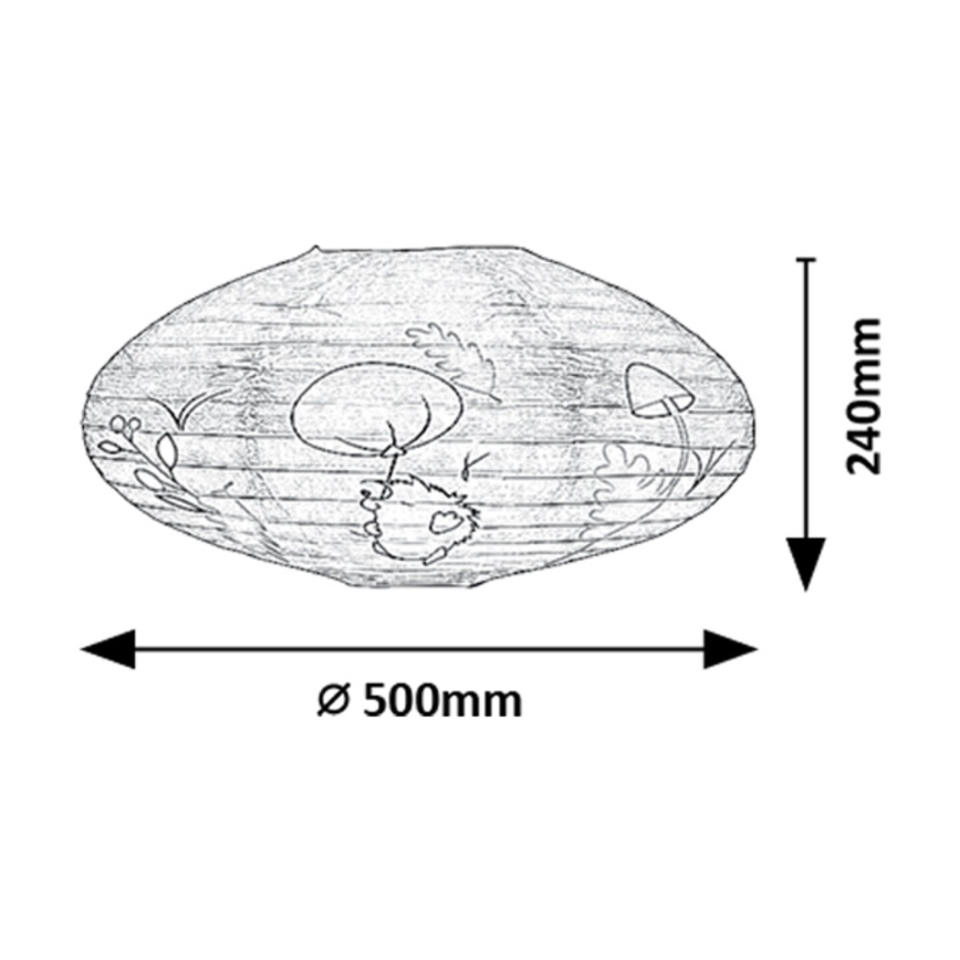 Rabalux - Kinderlampenschirm für Hängeleuchte max. 40W d 50 cm