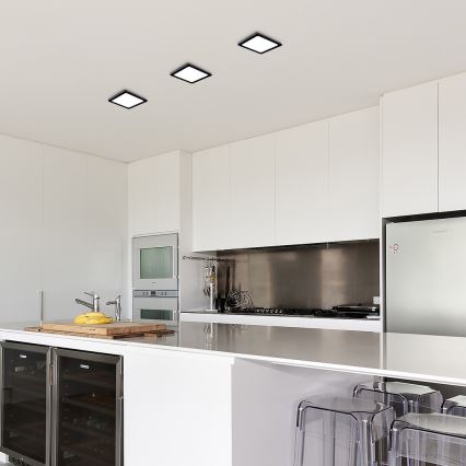 Rabalux - LED-Deckenleuchte LED/15W/230V 4000K 16x16 cm schwarz