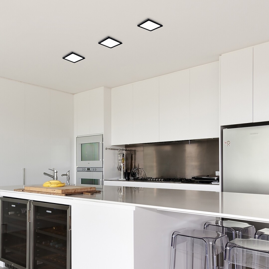 Rabalux - LED-Deckenleuchte LED/15W/230V 4000K 16x16 cm schwarz