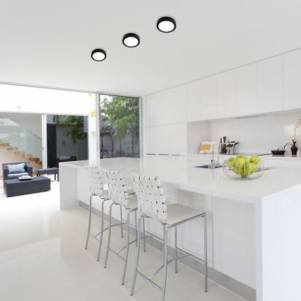 Rabalux - LED-Deckenleuchte LED/24W/230V 3000K d 22 cm schwarz