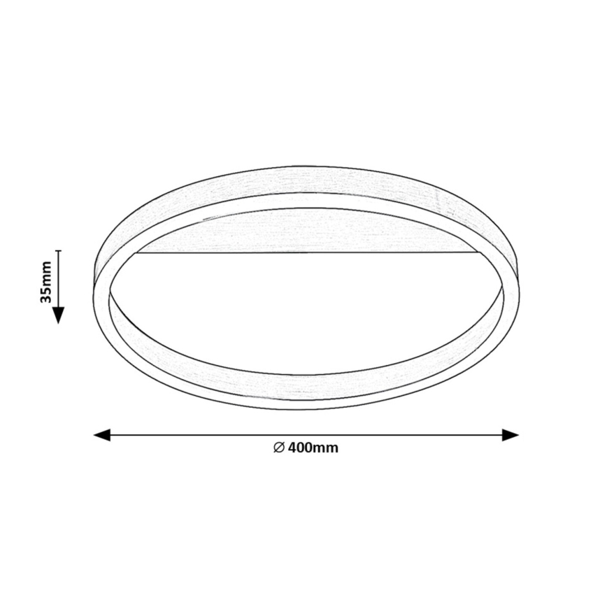Rabalux - LED-Deckenleuchte LED/20W/230V mattchrom Ø 40 cm