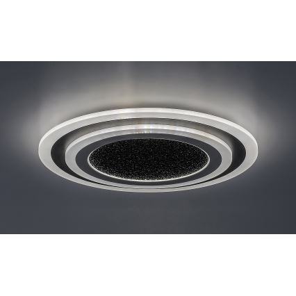 Rabalux - dimmbare LED-Deckenleuchte LED/56W/230V 3000/4000/6000K schwarz + Fernbedienung Ø 45 cm