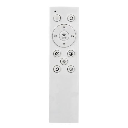 Rabalux - Dimmbare LED-Deckenleuchte LED/60W/230V 3000/4000/6000K matt Chrom/schwarz + Fernbedienung