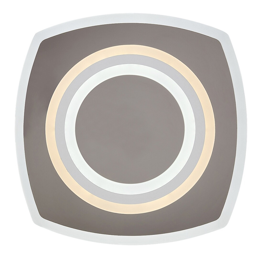 Rabalux - Dimmbare LED-Deckenleuchte LED/60W/230V 3000/4000/6000K mattchrom + Fernbedienung 48x48 cm