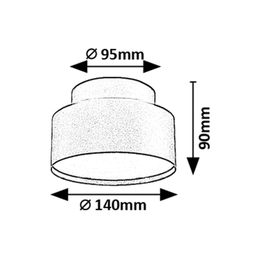 Rabalux - LED-Deckenleuchte LED/24W/230V 3000K schwarz