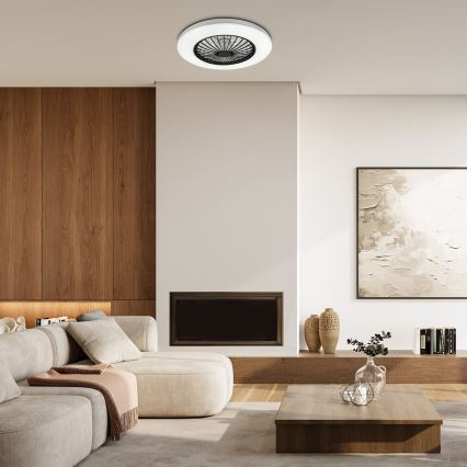Rabalux - Dimmbare LED-Deckenleuchte mit Ventilator LED/48W/230V 3000-6500K + Fernbedienung