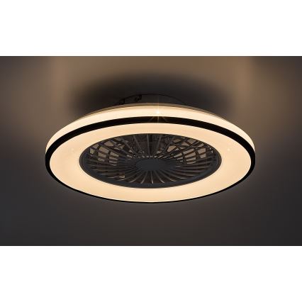 Rabalux - Dimmbare LED-Deckenleuchte mit Ventilator LED/48W/230V 3000-6500K + Fernbedienung