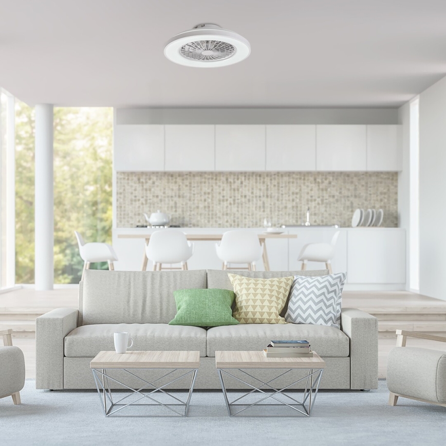 Rabalux - Dimmbare LED-Deckenleuchte mit Ventilator LED/48W/230V 3000-6500K + Fernbedienung