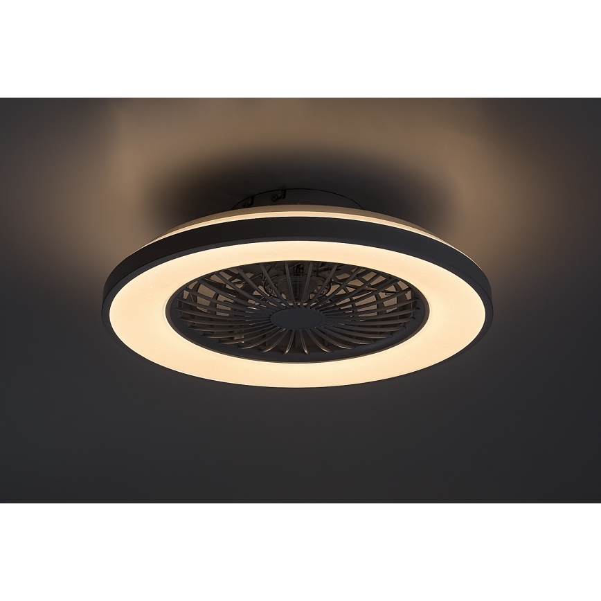 Rabalux - Dimmbare LED-Deckenleuchte mit Ventilator LED/48W/230V 3000-6500K + Fernbedienung
