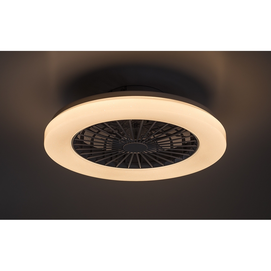Rabalux - Dimmbare LED-RGB-Deckenleuchte mit Ventilator LED/48W/230V 3000-6500K + Fernbedienung