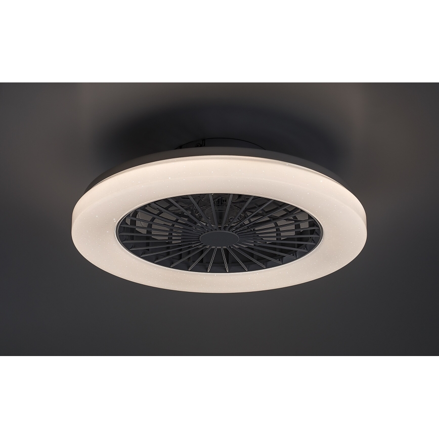 Rabalux - LED RGB dimmbares Deckenleuchte mit Ventilator LED/48W/230V 3000-6500K + Fernbedienung
