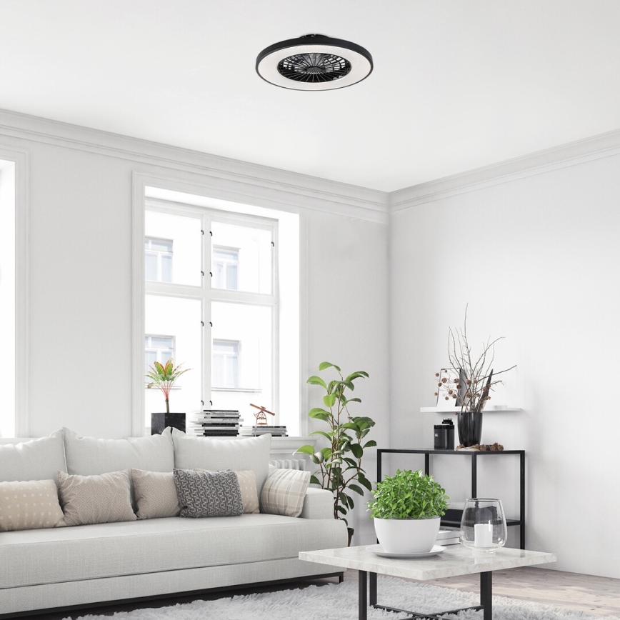 Rabalux - Dimmbare LED-Deckenleuchte mit Ventilator LED/72W/230V 3000-6500K + Fernbedienung