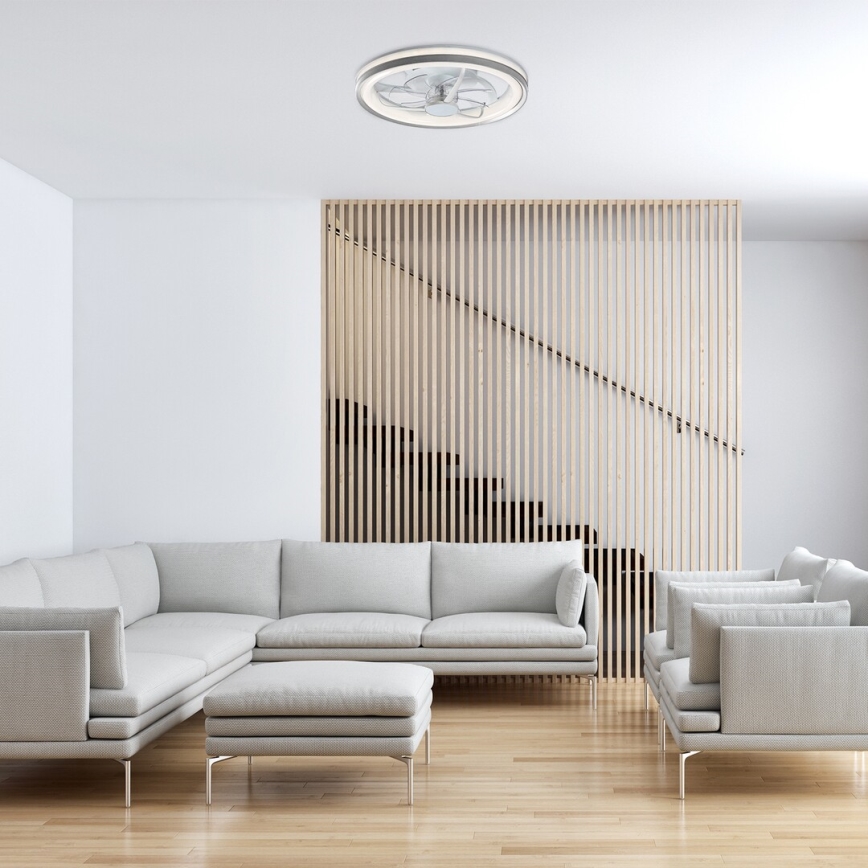 Rabalux - Dimmbare LED-Deckenleuchte mit Ventilator LED/40W/230V 3000/4000/6000K Wi-Fi + Fernbedienung