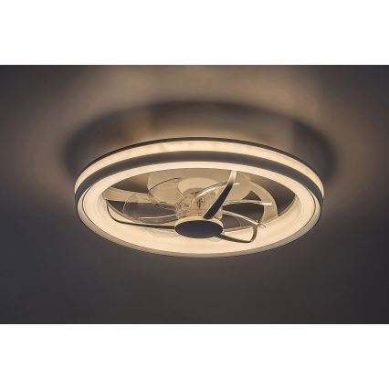Rabalux - Dimmbare LED-Deckenleuchte mit Ventilator LED/40W/230V 3000/4000/6000K Wi-Fi + Fernbedienung