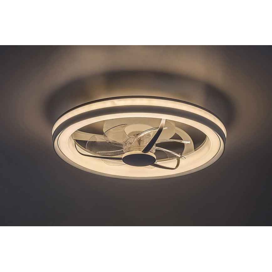 Rabalux - Dimmbare LED-Deckenleuchte mit Ventilator LED/40W/230V 3000/4000/6000K Wi-Fi + Fernbedienung