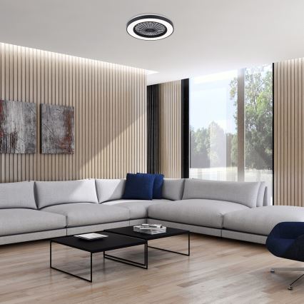 Rabalux - Dimmbare LED-Deckenleuchte mit Ventilator LED/40W/230V 3000/4000/6000K Wi-Fi + Fernbedienung