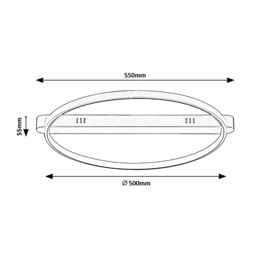 Rabalux - LED-Deckenleuchte LED/45W/230V 3000K 50x55 cm goldfarben