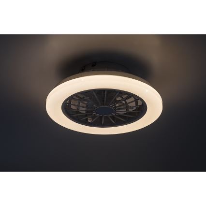 Rabalux - LED dimmbare Deckenleuchte mit Ventilator LED/24W/230V 3000-6500K + Fernbedienung