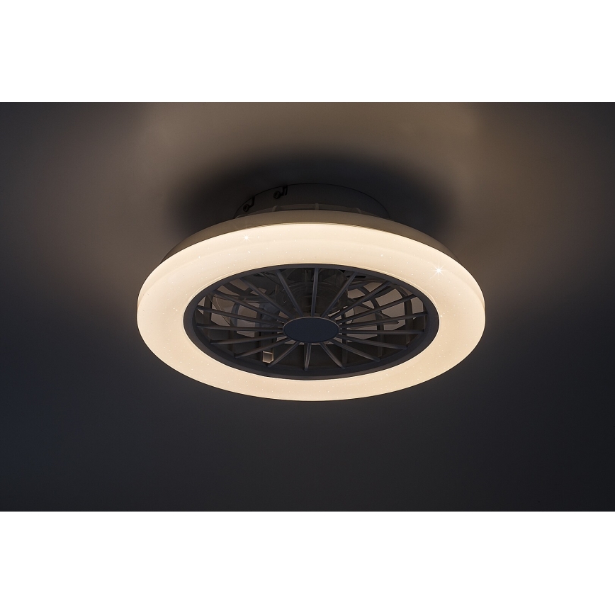 Rabalux - LED dimmbare Deckenleuchte mit Ventilator LED/24W/230V 3000-6500K + Fernbedienung