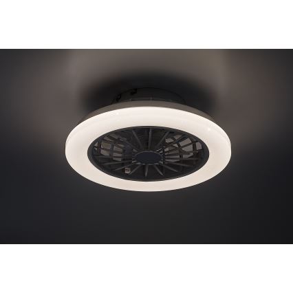 Rabalux - LED dimmbare Deckenleuchte mit Ventilator LED/24W/230V 3000-6500K + Fernbedienung