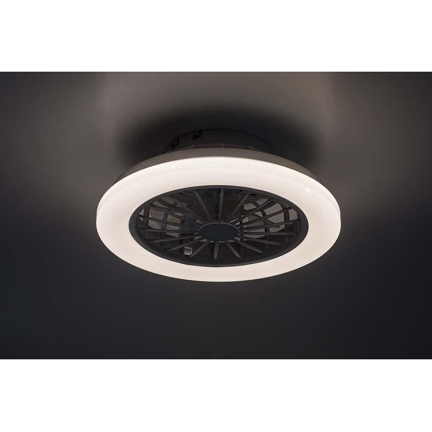 Rabalux - LED dimmbare Deckenleuchte mit Ventilator LED/24W/230V 3000-6500K + Fernbedienung