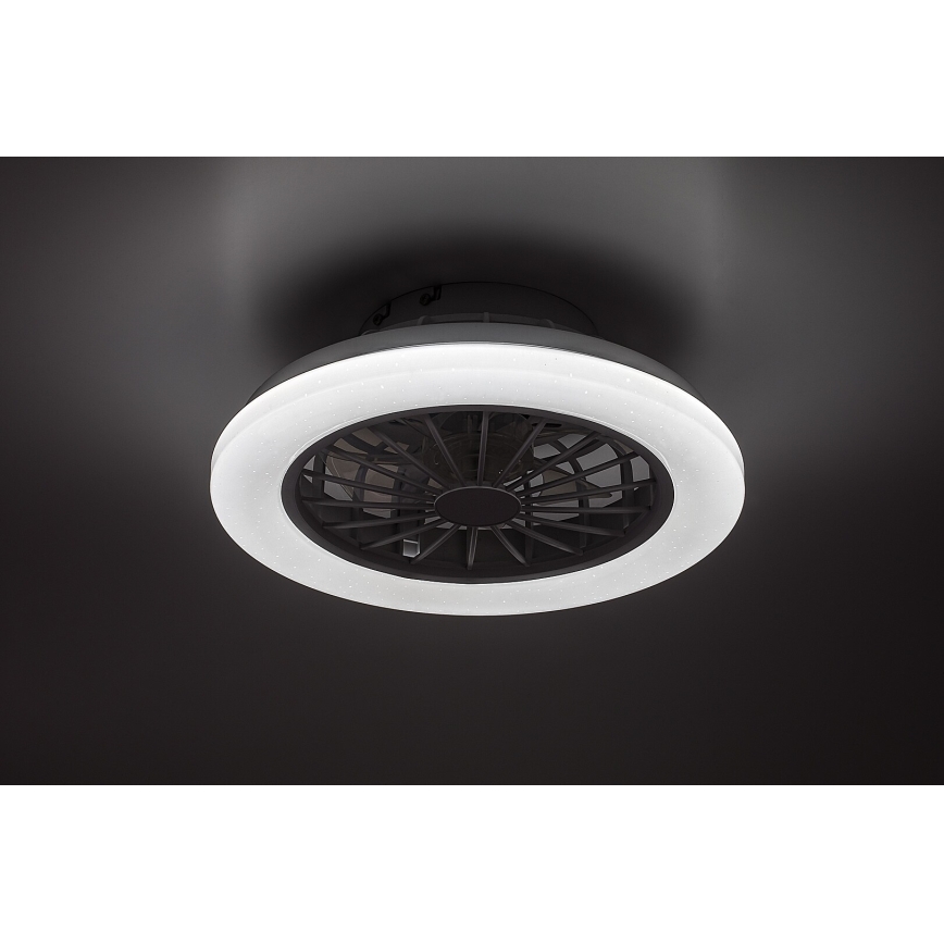 Rabalux - LED dimmbare Deckenleuchte mit Ventilator LED/24W/230V 3000-6500K + Fernbedienung
