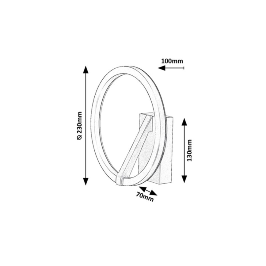 Rabalux - LED-Wandleuchte LED/8W/230V 3000K