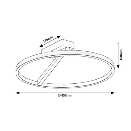 Rabalux - LED-Deckenleuchte LED/24W/230V 3000K Ø 45 cm