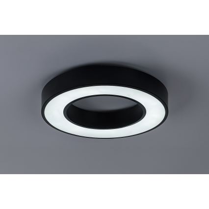 Rabalux - LED-Deckenleuchte LED/24W/230V 3000/4000/6500K Ø 40 cm schwarz