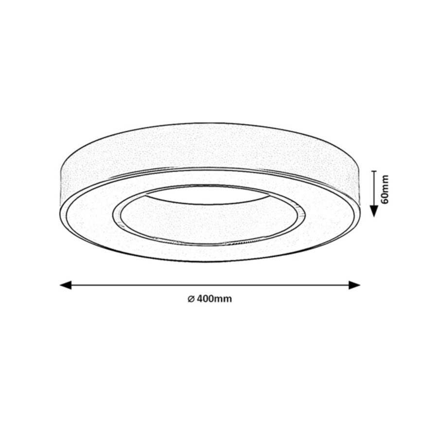 Rabalux - LED-Deckenleuchte LED/24W/230V 3000/4000/6500K Ø 40 cm goldfarben