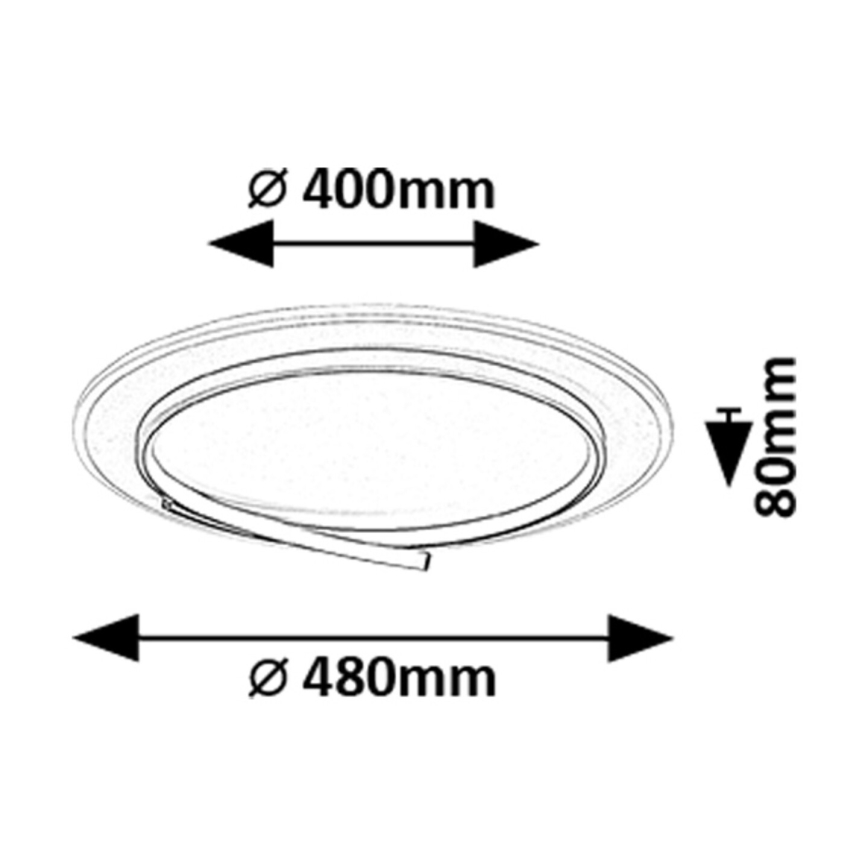 Rabalux - LED-Deckenleuchte LED/40W/230V 4000K