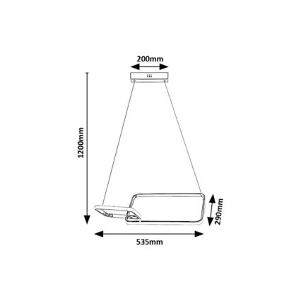 Rabalux - LED-Anbauleuchte LED/36W/230V 4000K