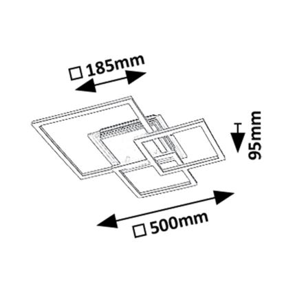 Rabalux - LED-Deckenleuchte LED/40W/230V 3000K