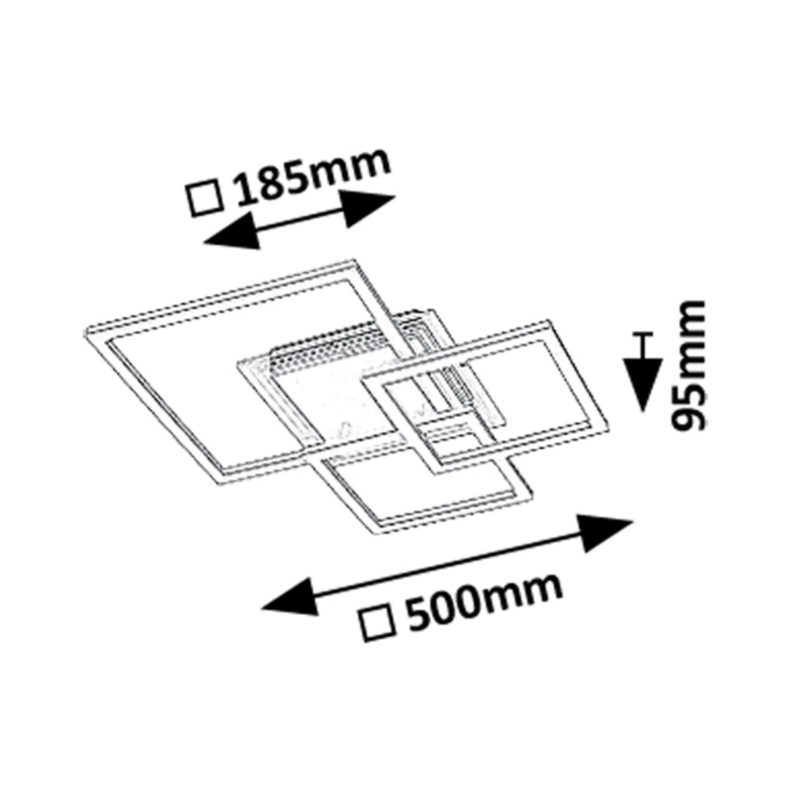 Rabalux - LED-Deckenleuchte LED/40W/230V 3000K