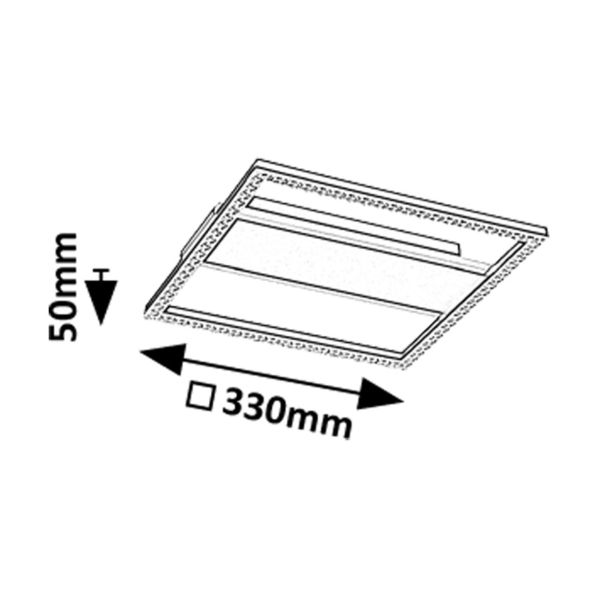 Rabalux - LED-Deckenleuchte LED/24W/230V 4000K