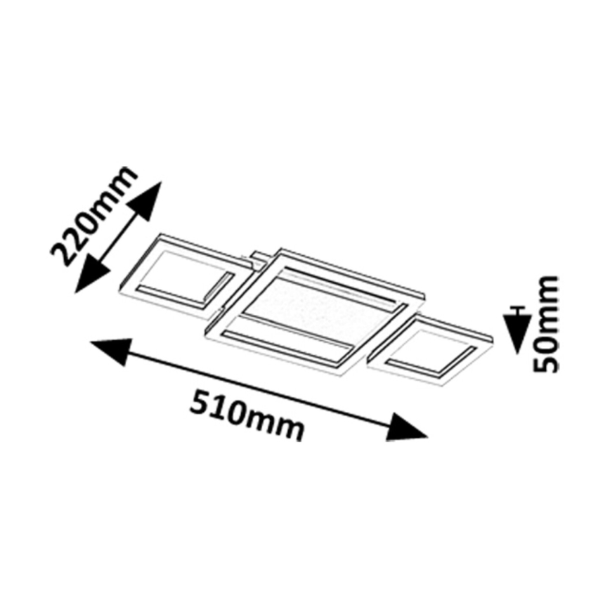 Rabalux - LED-Deckenleuchte LED/24W/230V 4000K