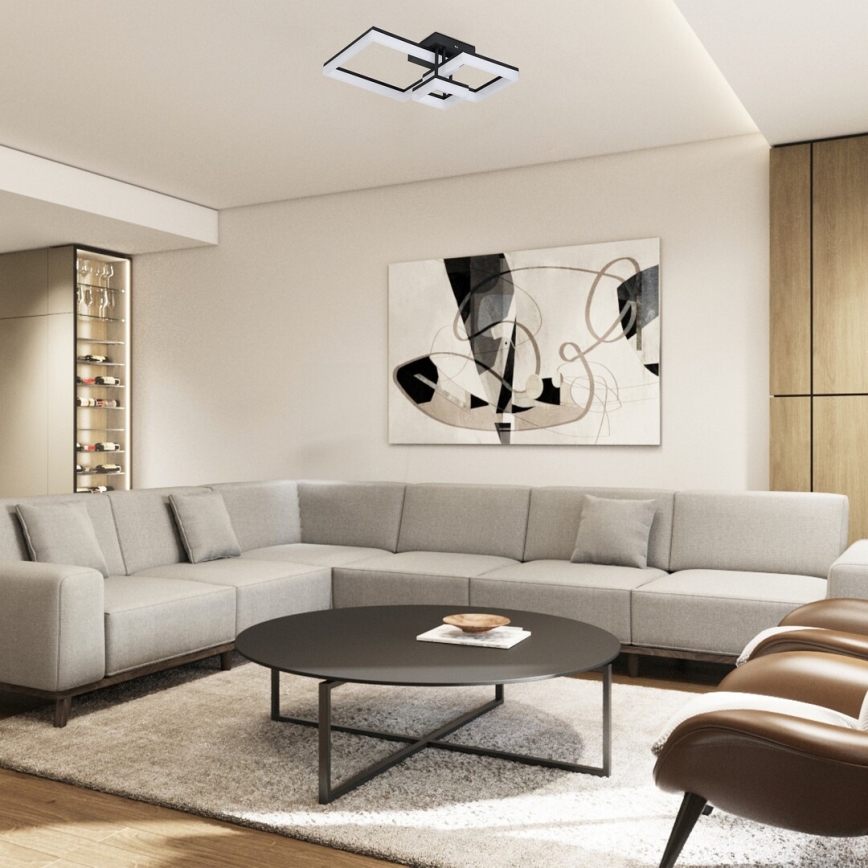 Rabalux - LED-Deckenleuchte LED/22W/230V 3000/4000/6500K schwarz