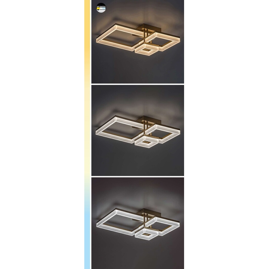 Rabalux - LED-Deckenleuchte LED/22W/230V 3000/4000/6500K matt Chrom
