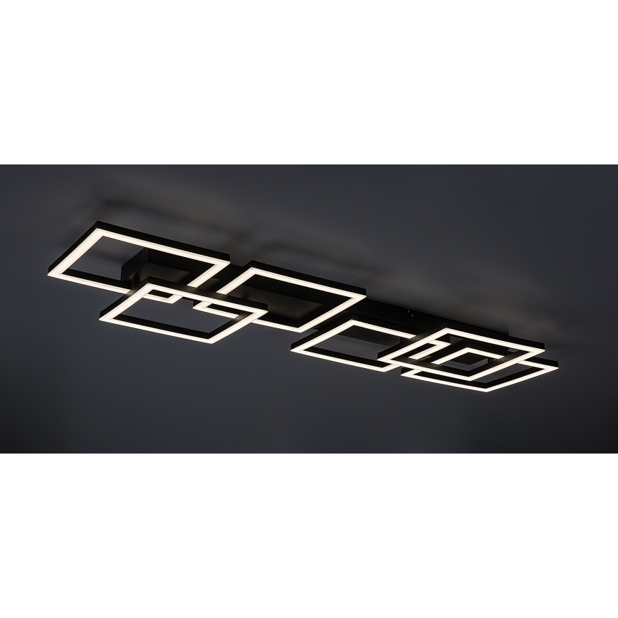 Rabalux - LED dimmbare Deckenleuchte LED/40W/230V 3000-6500K 33x100 cm schwarz + Fernbedienung