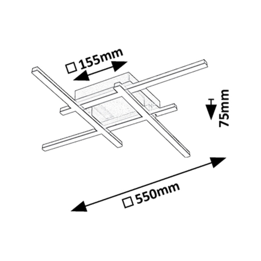 Rabalux - LED-Deckenleuchte LED/24W/230V 4000K