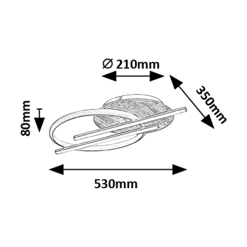 Rabalux - LED-Deckenleuchte LED/40W/230V 3000/4000/6500K