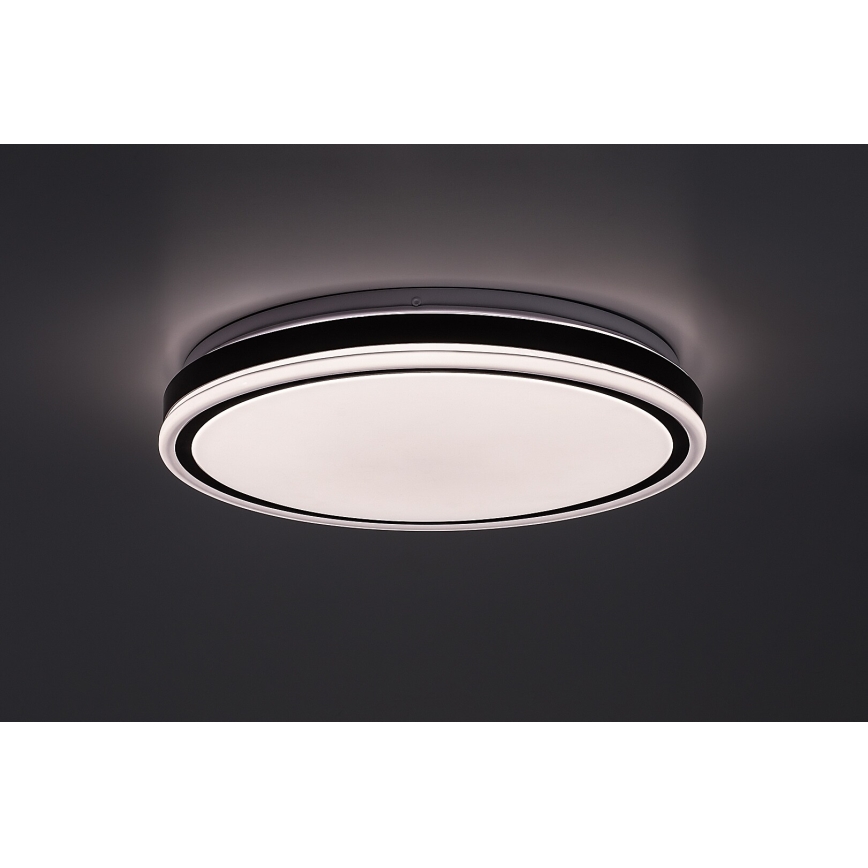 Rabalux - Dimmbare LED-Deckenleuchte LED/20W/230V 3000-6500K Ø 38,5 cm schwarz + Fernbedienung