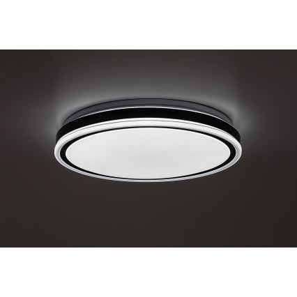 Rabalux - Dimmbare LED-Deckenleuchte LED/20W/230V 3000-6500K Ø 38,5 cm schwarz + Fernbedienung
