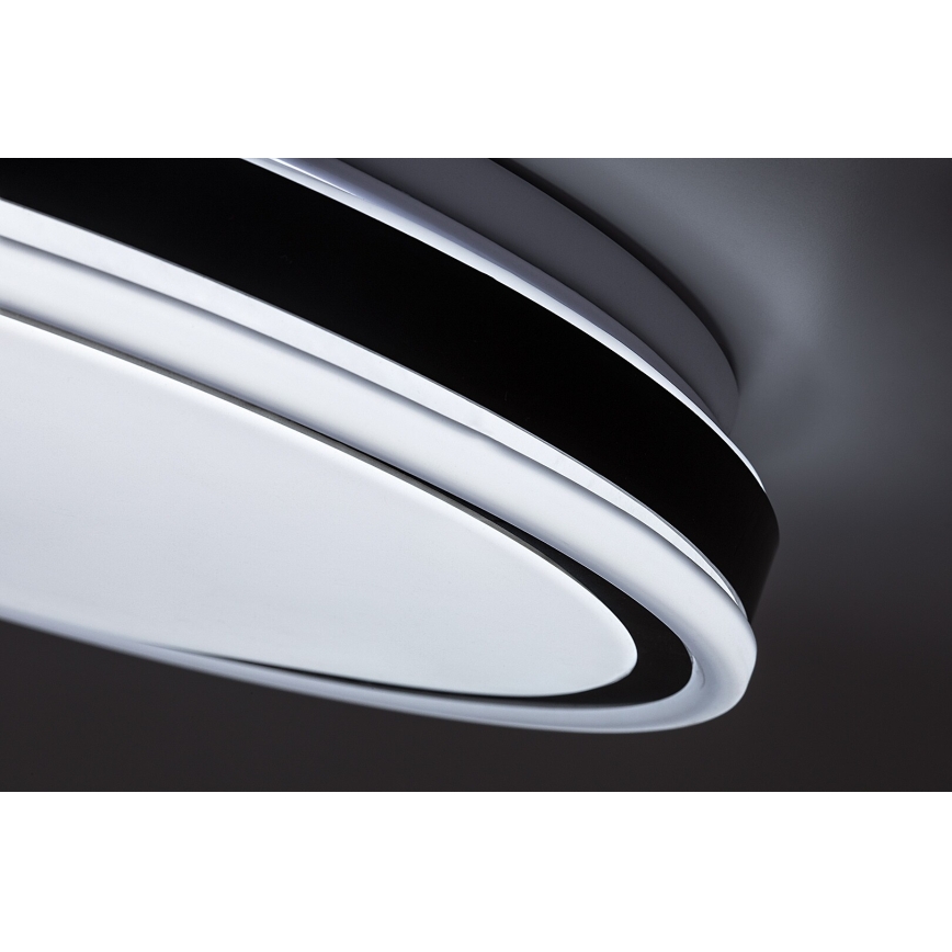 Rabalux - Dimmbare LED-Deckenleuchte LED/20W/230V 3000-6500K Ø 38,5 cm schwarz + Fernbedienung
