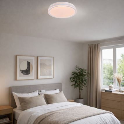 Rabalux - Dimmbare LED-Deckenleuchte LED/23W/230V 3000-6500K Ø 38,5 cm schwarz + Fernbedienung