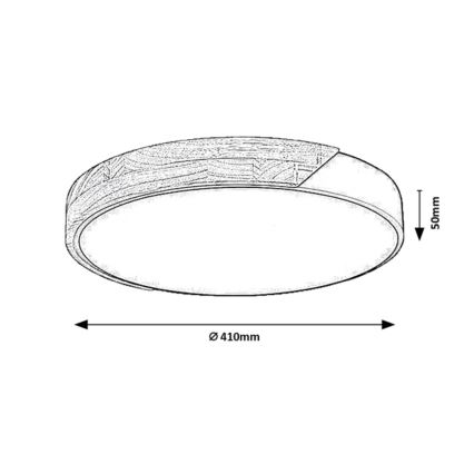 Rabalux - LED-Deckenleuchte LED/24W/230V 4000K Ø 41 cm