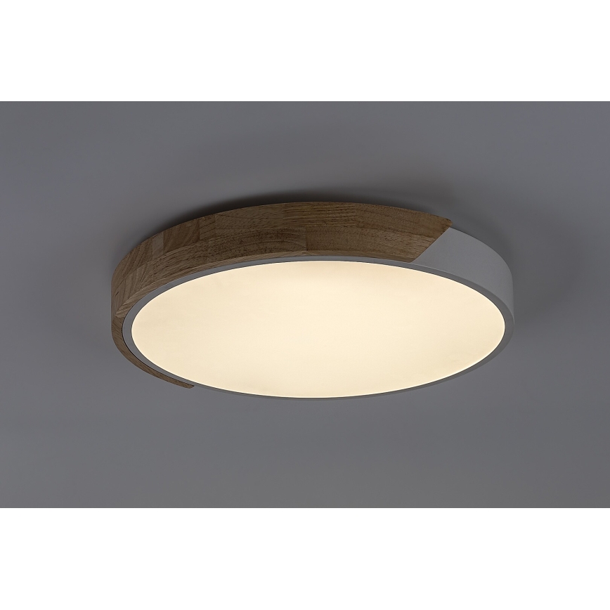 Rabalux - LED-Deckenleuchte LED/24W/230V 3000K weiß/Eiche Ø 61 cm
